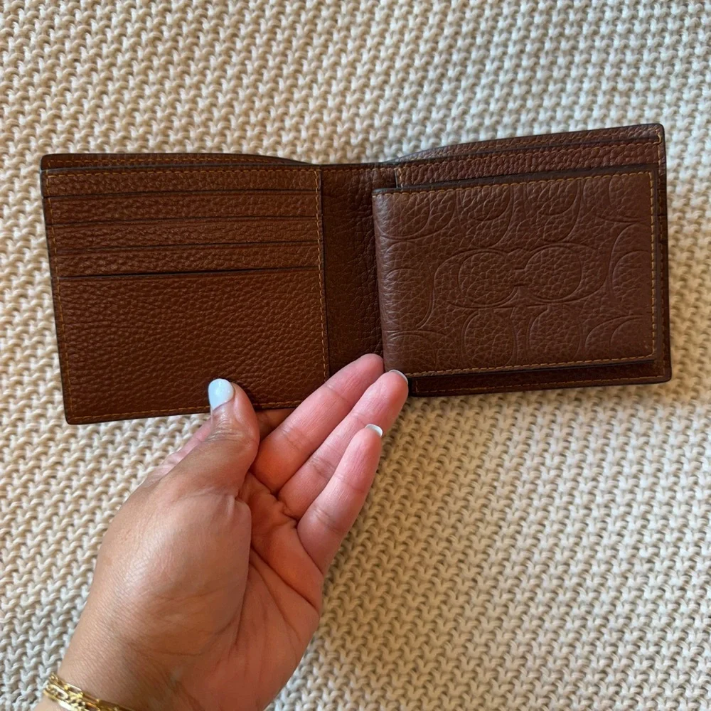 Coach 3-In-1 Wallet| In Signature Leather | Vintage Brown